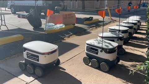 ASU Campus Robots  - Starship autonomous food delivery exploration