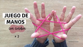 Juego de manos con cordón de zapatos #2. ESTRELLA.