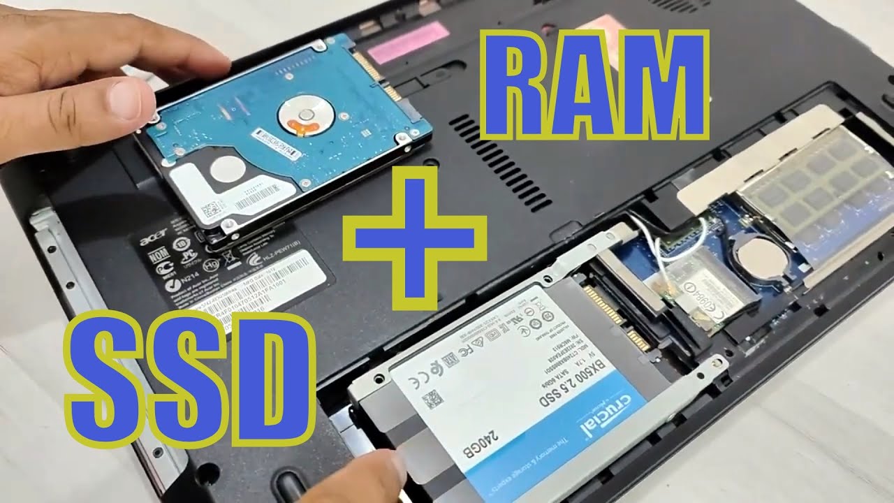 How to RAM & SSD on Acer Aspire 5742: Quick & DIY Tutorial - YouTube