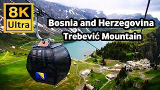 Bosnia Sarajevo cable car WALK TOUR 4K