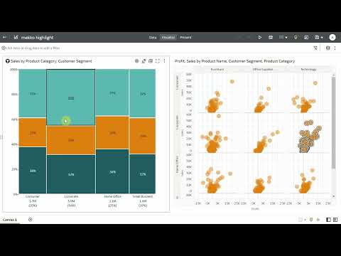 Using the Marimekko Custom Viz Plugin in Oracle Analytics