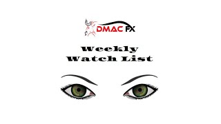 Weekly Watch List Sept 13 - Sept. 18
