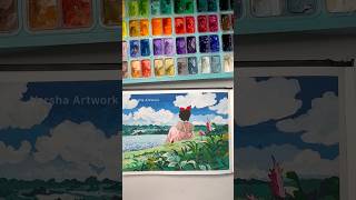 Gouache Colour Art kiki #shorts #painting #gouache  #varshaartwork