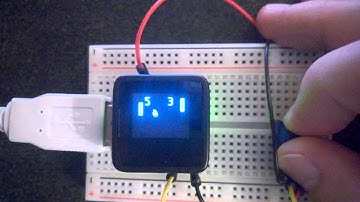Pong on the Microview microcontroller.