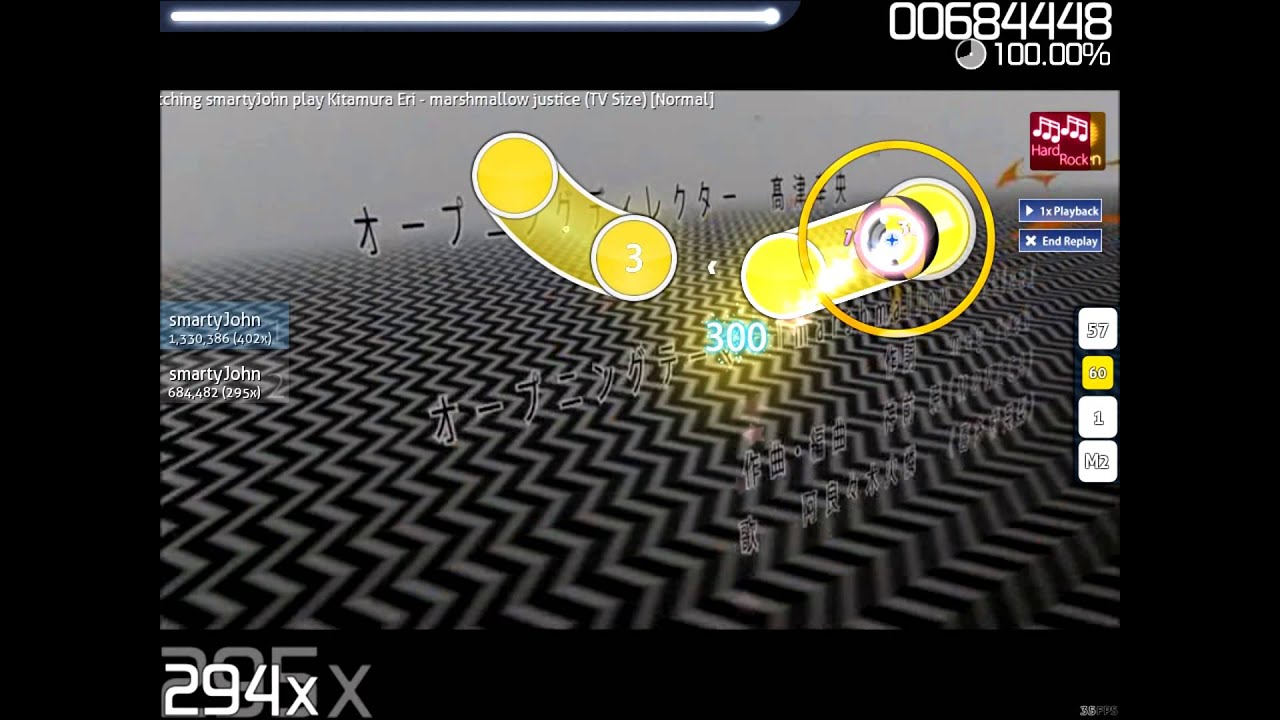 [osu!] Kitamura Eri marshmallow justice (TV Size) (smartyJohn) YouTube