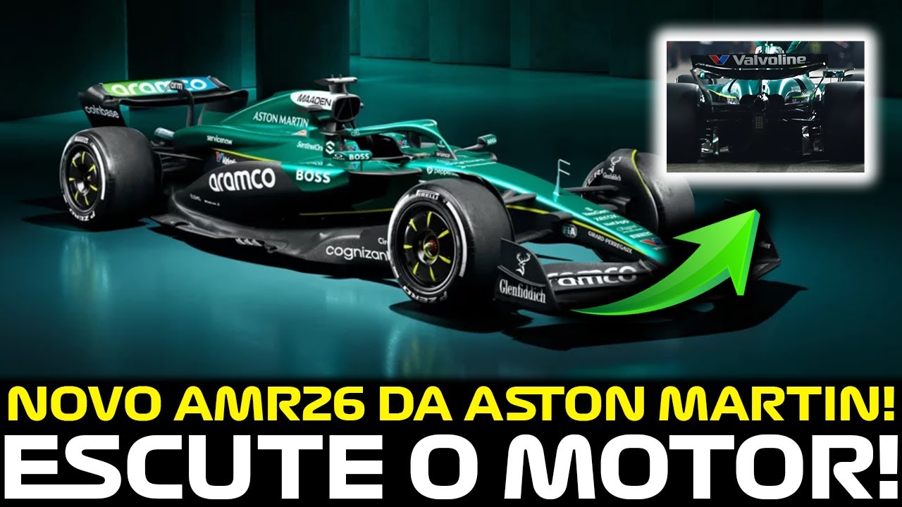 🚨NOVIDADE NA F1!: ASTON MARTIN LIGA PELA PRIMEIRA VEZ O AMR26 COM MOTOR HONDA PARA A F1 2026!