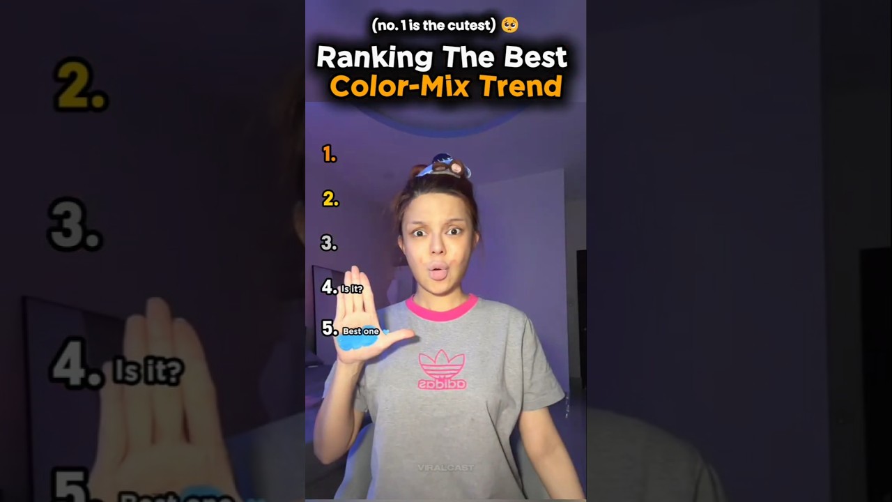 Ranking Top 5 Best Colour-Mixing Trend (new)💖✨ #tiktokviral
