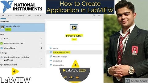 LabVIEW | How to create a Application in LabVIEW | APP in Labview | LabVIEW Programming