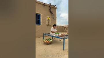 “Village Shock! 😱🐍 Python Comes Down From Roof — Dog Saves Lady!” #shorts #snake #villagelife