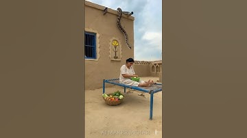 “Village Shock! 😱🐍 Python Comes Down From Roof — Dog Saves Lady!” #shorts #snake #villagelife