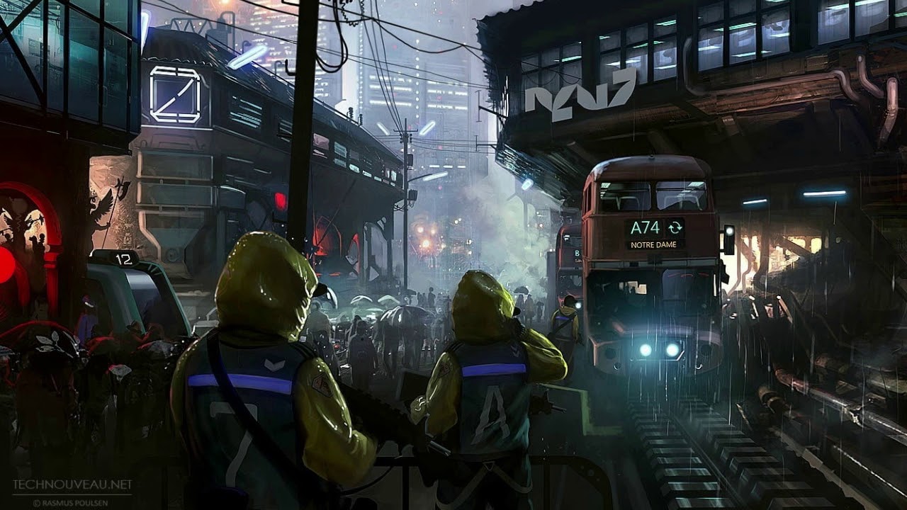 Dystopian city soundscape