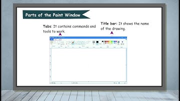 Parts of the Paint window