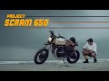 Project scram650  custom build by bandidospitstop   royalenfield ridermania