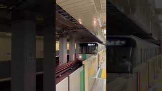 まるで車札幌市営地下鉄のすすきの駅入線シーン　#鉄道動画 #札幌市営地下鉄