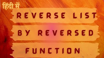 Easily Reverse Python List with 