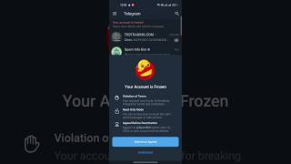 Telegram Account Frozen Problem Solve