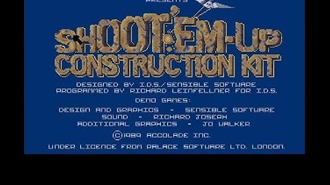 Shoot Em Up Construction Kit Amiga Games - SpaceHawk, Blood N Bullets & Psychoblast