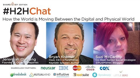 H2HChat How the World is Moving Between the Digital and Physical, Jeremiah Owyang, Crowd Companies