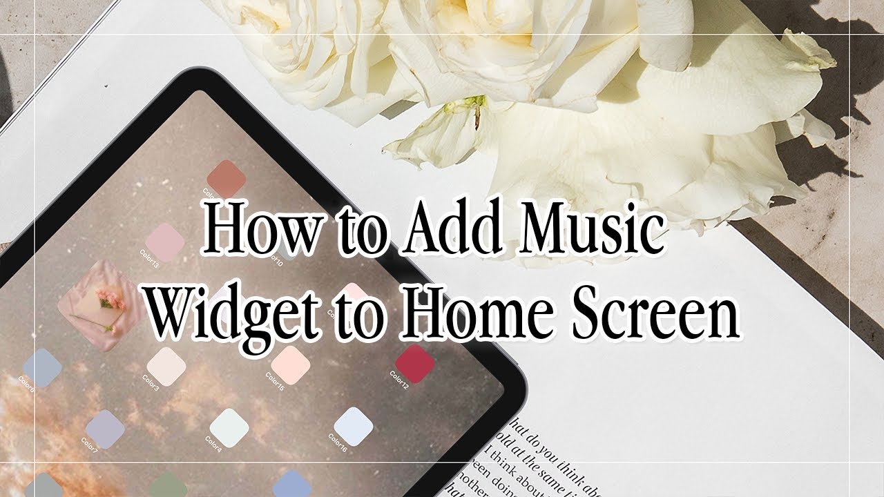 #10 How to add Music Widget to Home Screen - YouTube