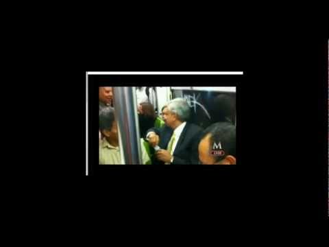 Andrs Manuel Lpez Obrador En Metro. Jesus Zambrano...