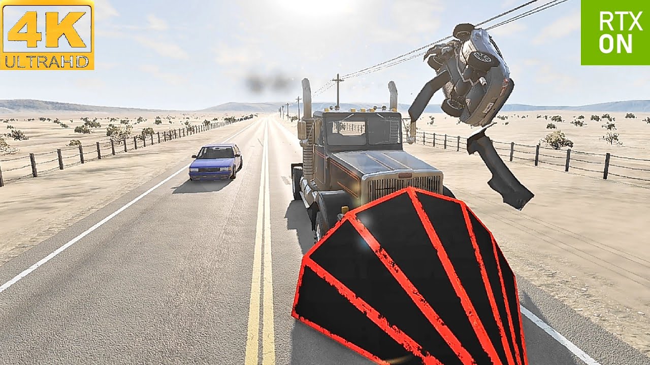 Realistic Truck Vs Car Crash - BeamNG drive #beamng #car #crash - YouTube