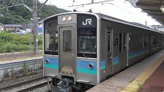 JR篠ノ井線 E127系100番台2239M 明科駅発車