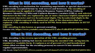 What is URL Encoding and Decoding and how it works?