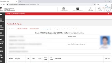 Steps to Download NMIMS Exams Hall Ticket using Web Browser
