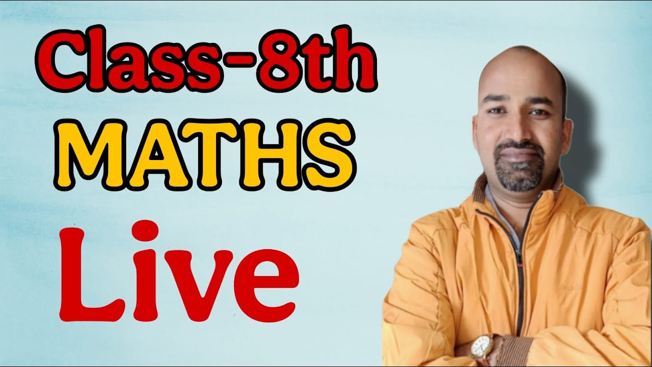 Live | Class - 8th | Maths | By Tej Pratap Sir - YouTube