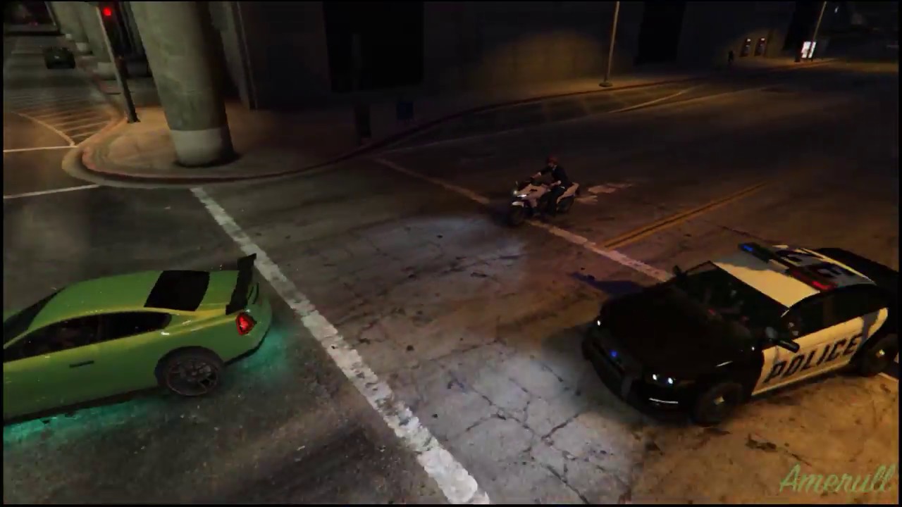 GTA V - Short cinematic police chase - YouTube