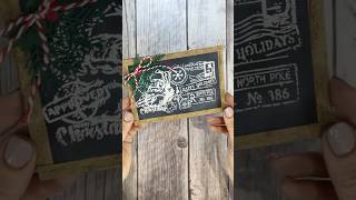 Chalkboard Effect Made Easy! #artandcraft #christmascrafts #cardmaking #heatembossing #stamping