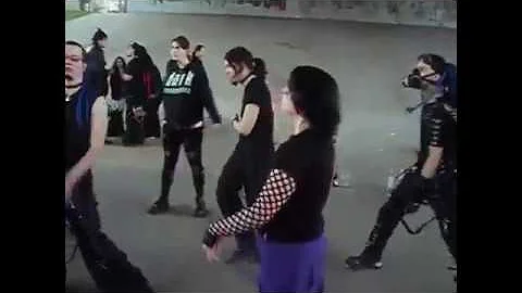 Cyber goth yodeling kid dance party