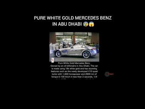 Pure White Gold Mercedes Benz In Abu Dhabi 😱 || #Act2Fact #Mercedesbenz ...