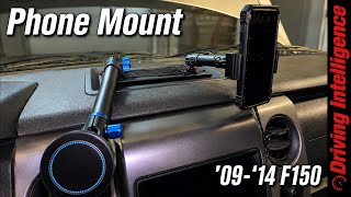 2009–2014 F-150 Phone Mount Install | Solid Metal Dash Mount