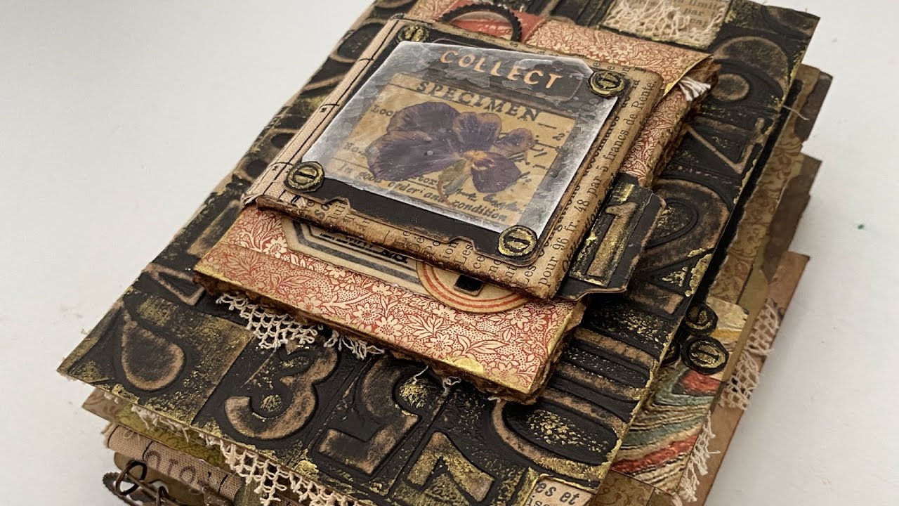 Книга ручной работы для Тима Хольца. «Sizzix», глава 3, выход в 2022 году (пролистывание).