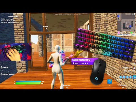 HyperX Alloy Origins 60 Chill ? Keyboard U0026 Mouse Sounds ASMR ? Fortnite Titled Towers Gameplay