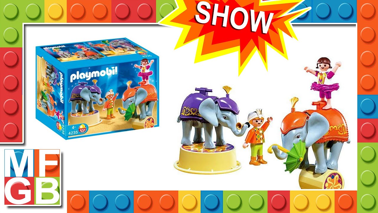 Playmobil Circus Baby Show ( Zirkus - Circo Playmobil 4235 - elefantini ) - YouTube