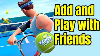 How to Add and Invite Friends and Play Multiplayer in Tennis clash screenshot 3