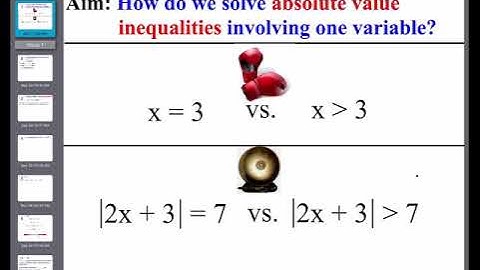 Absolute Value Inequalities - Lesson 18