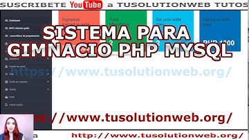 sistema para gimnasio gratis - codigo fuente php mysql