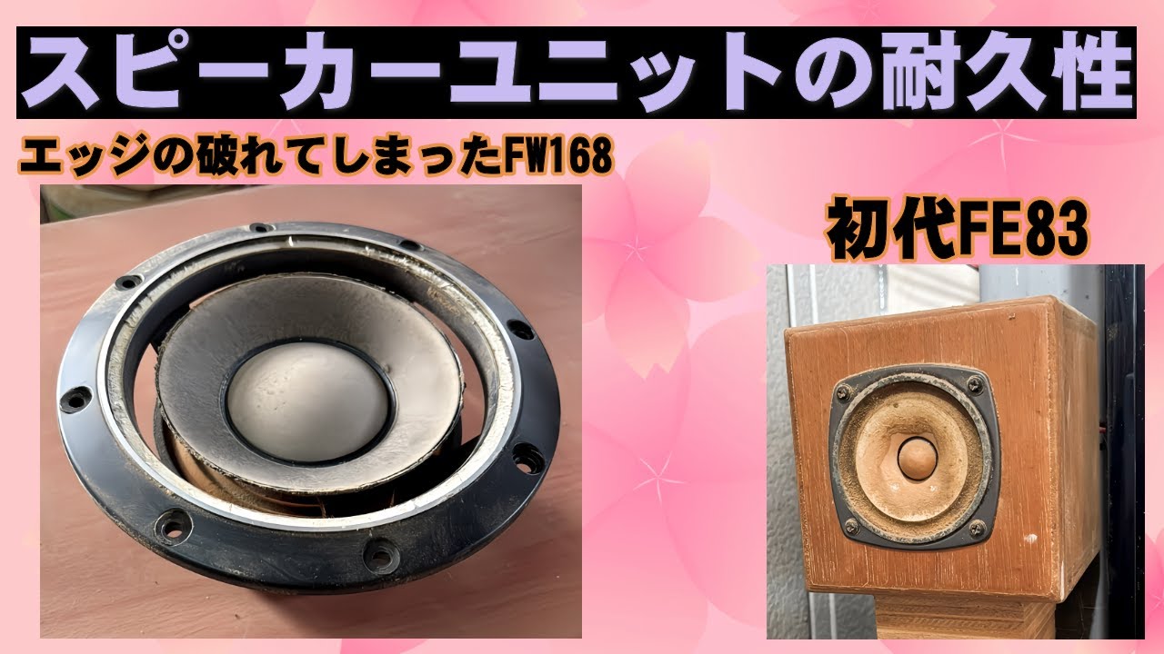 スピーカーユニットの耐久性 FOSTEX FW168 FE83 - YouTube