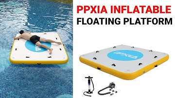 PPXIA Inflatable Floating Dock Mat for Lake/River/Boating✅✅✅,