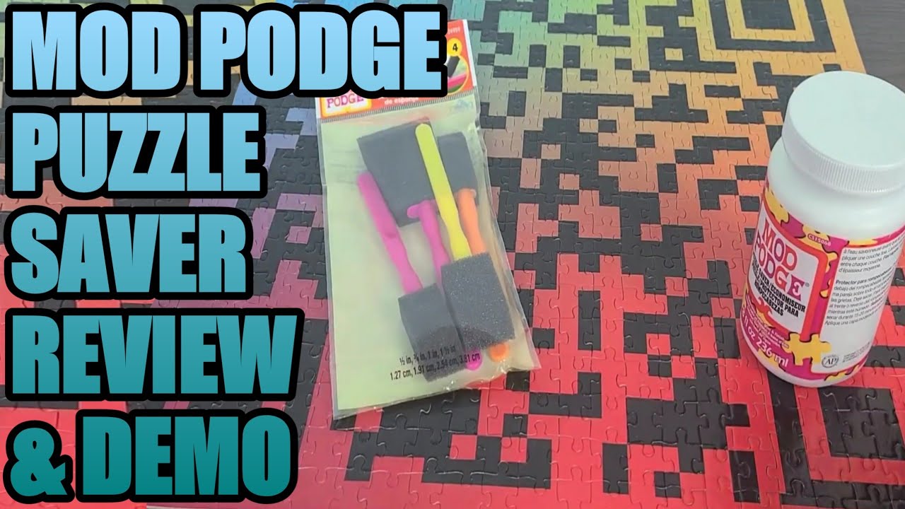 How to Seal a Puzzle Using Mod Podge Puzzle Saver 