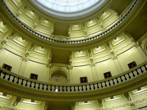 2 of 3: Austin High School's Academy for Global Studies (AGS) students hosted their visitors from South Korea's Cheongwon High School for a tour of the State of Texas Capitol in Austin, Texas on Presidents' Day holiday - February 16, 2009. This video demonstrates the loud echo effect in the very center of the Capitol building's rotunda.