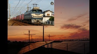 2019/08/26 JR貨物 午後5時以降の貨物列車6本 2079レにEF66-27号機 5075レにイオン&ネッスル