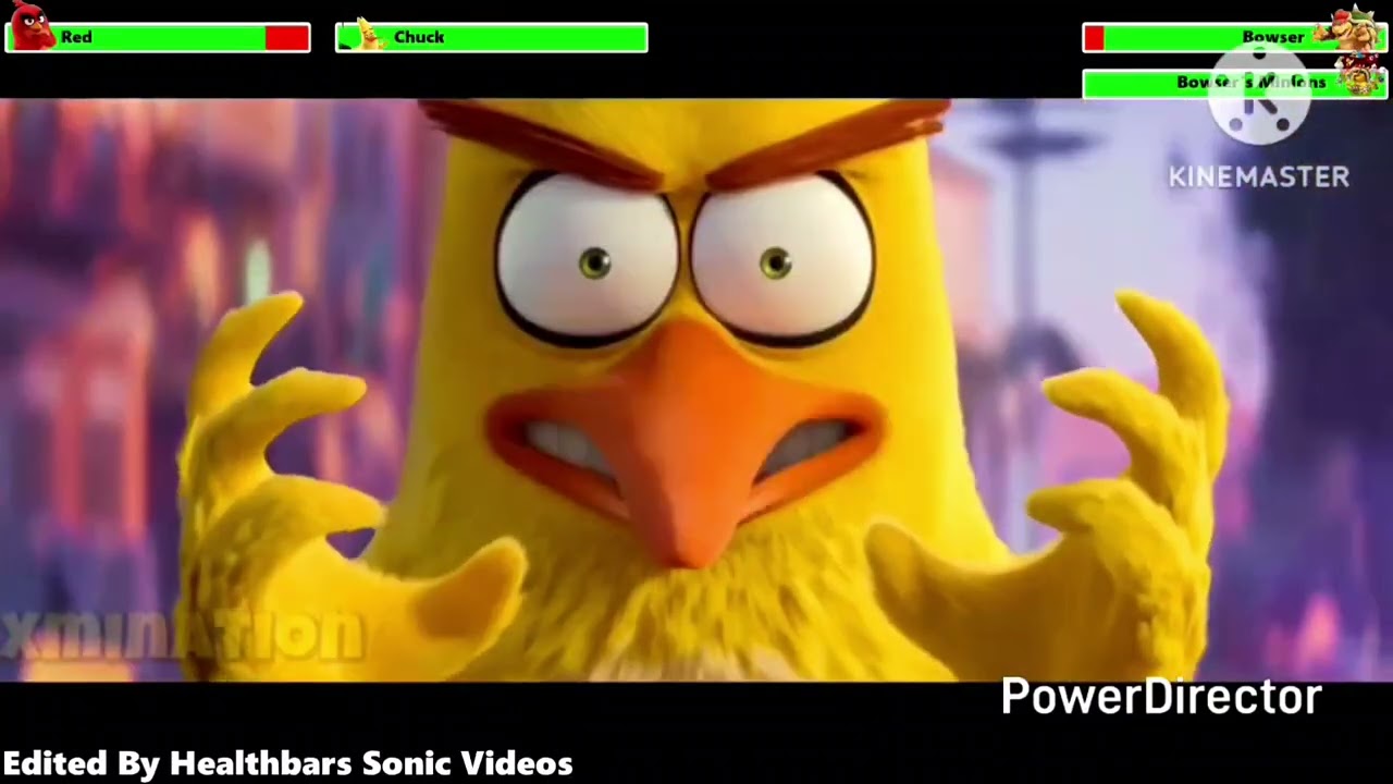 Red Vs. Bowser - With Healthbars