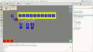 Insertion Sort Program in Python with AlgoTouch