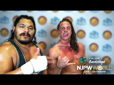 #njbitv 6th match Backstage 1/13/24｜Battle in the Valley 第6試合 Backstage