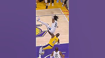 Ja Morant tried to Babtize on Lebron James 👀 #nba #shorts