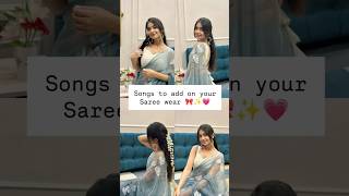 Songs to add on your Saree looks 🎀✨💗#popular #saree #traditinal #viral #trending #fashion #love